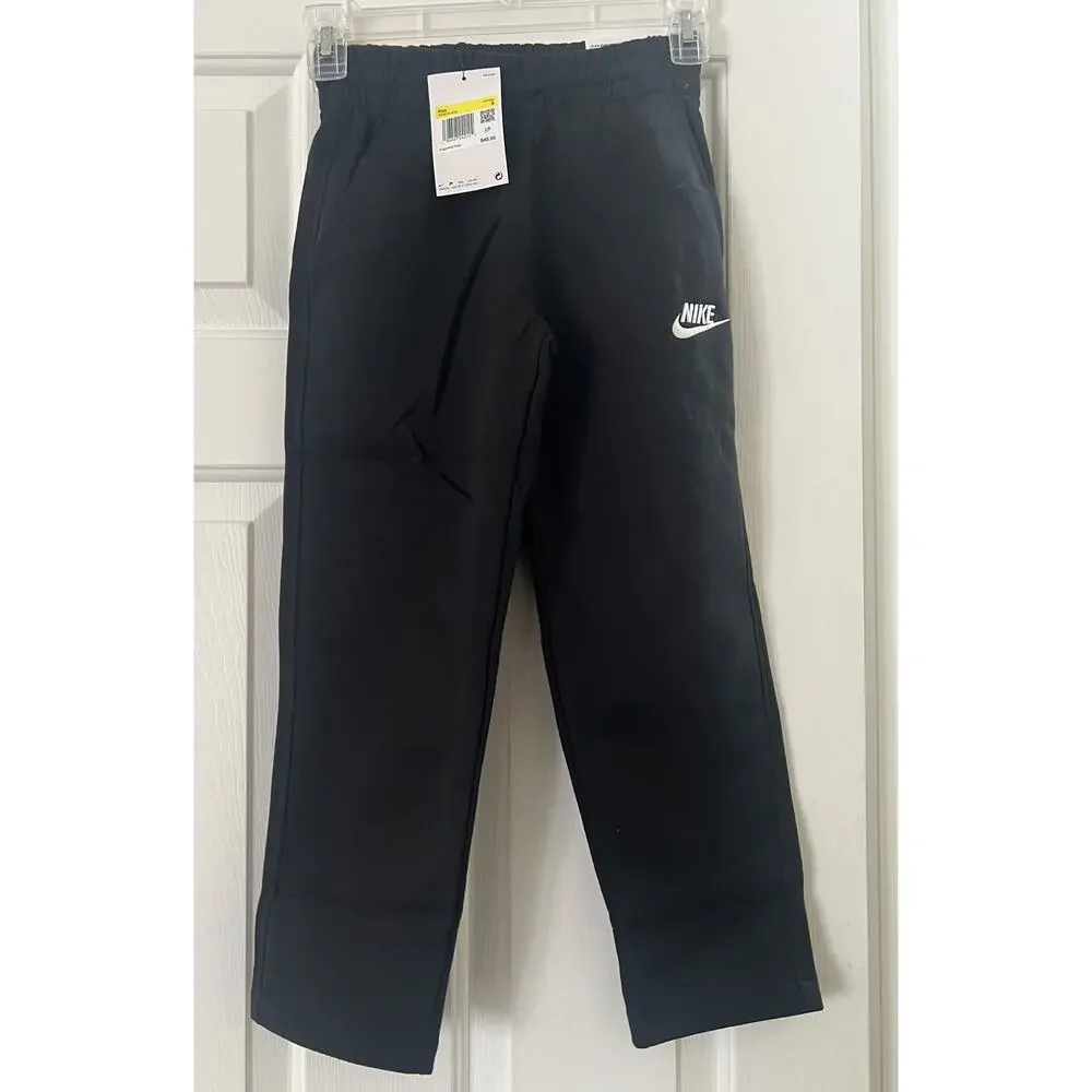 New Nike Boys Sportswear Club Fleece Pants Black Size S Small FD3010-010